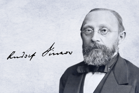 Schwarz weis Bild von Virchow