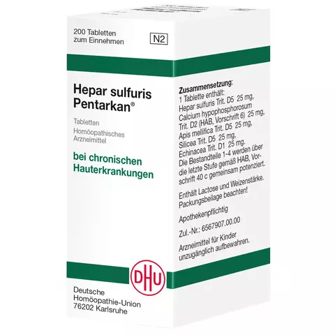 Hepar sulfuris Pentarkan