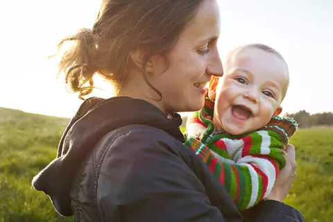 Mama mit Baby