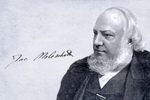 Schwarz weis Bild von Moleschott