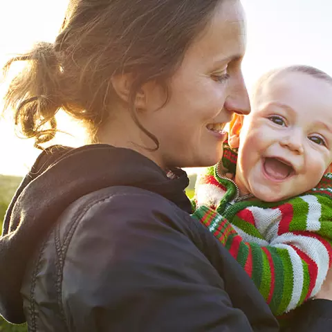 Mama mit Baby